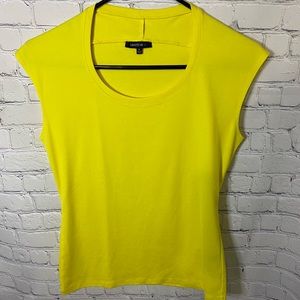 Lafayette 148 New York Bright Yellow Tee Size S